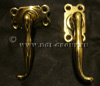 Antique Victorian brass entrance door handle